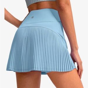 Women's Light Blue Pleated high waisted Tennis 🎾 Skort